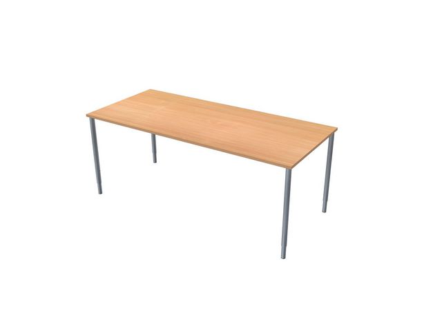 LANAB DESIGN Skrivbord fristående 1800x800mm bokfa/grå, st
