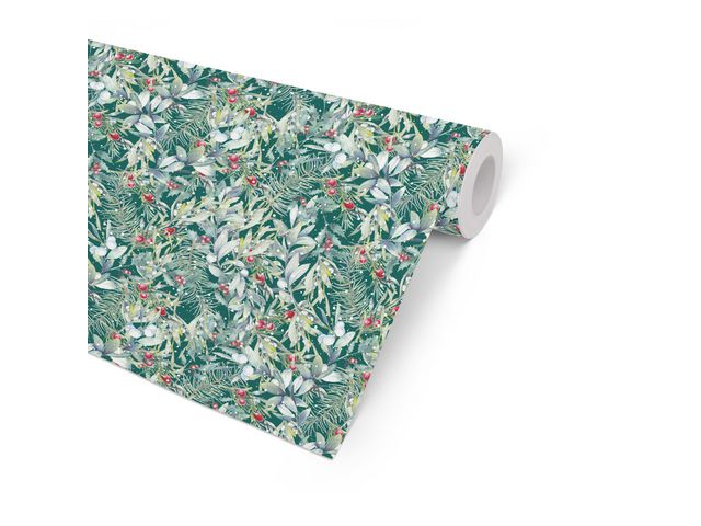 Hedlunds OF SWEDEN Julpapper kraft 57cmx154m Winter Green, rulle om 154 m