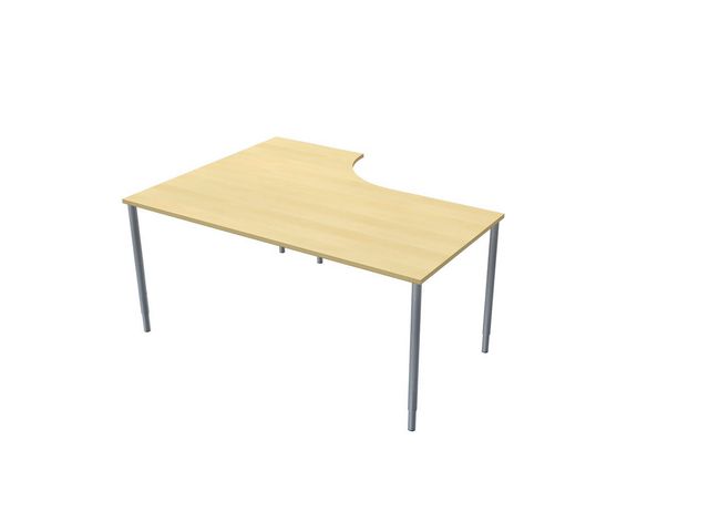 LANAB DESIGN Skrivbord Höger 160x120cm björklaminat/grå, st