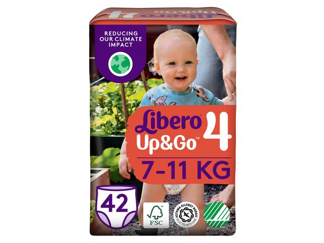 Libero Blöja Up&Go S4 7-11kg, fp om 42 st