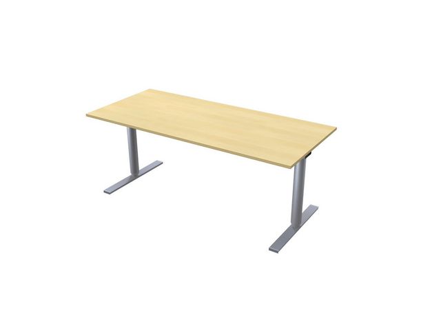LANAB DESIGN Skrivbord El 180x80cm björkfanér/grå, fp om 2 st