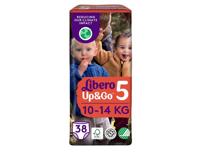 Libero Blöja Up&Go S5 10-14kg, fp om 38 st