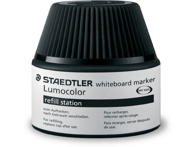 STAEDTLER Lumocolor Refill whiteboard svart, flaska om 30 ml