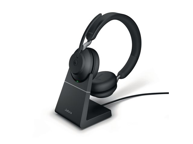 Jabra Headset Evolve2 65 MS Stand BT Black, st