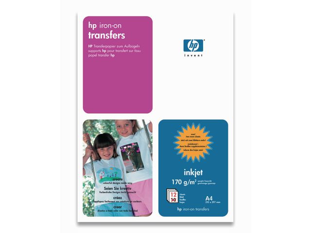 HP T-shirtfilm C6050A A4, fp om 12 blad