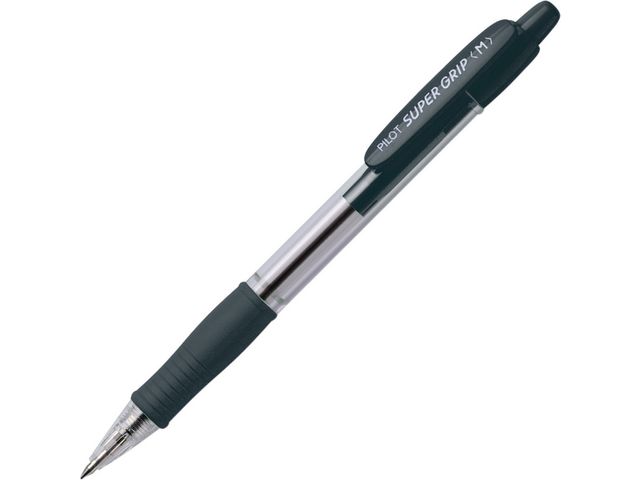 Pilot Kulpenna Super Grip 1,0mm Medium svart, st