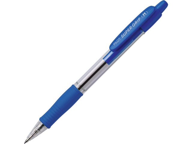 Pilot Kulpenna Super Grip 1,0mm Medium blå, st