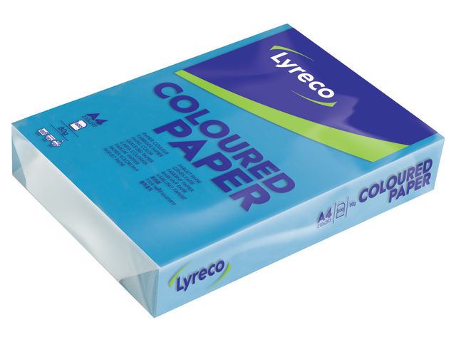 Lyreco Kopieringspapper A4 80g ohålat mörkblå, bunt om 500 blad