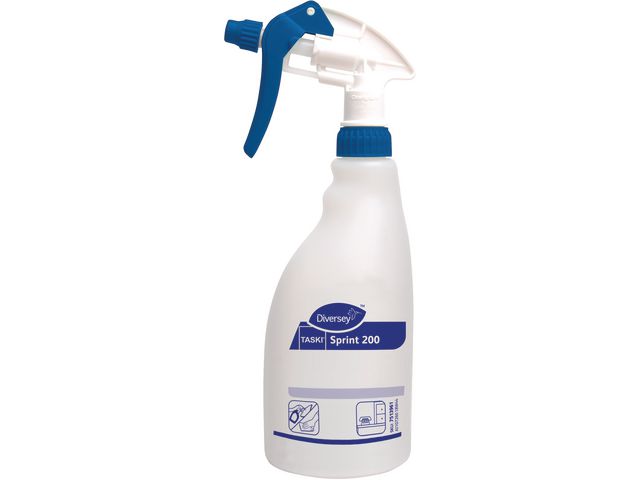 Taski Sprayflaska för kemisk användning, Sprint 200 E1b-etikett för koncentrerad rengöringsvätska 500ml, flaska om 500 ml
