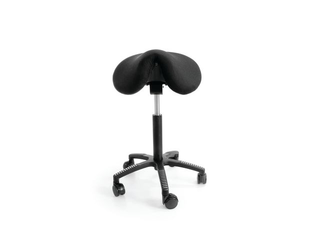Sadelstol SOFT tyg svart, st