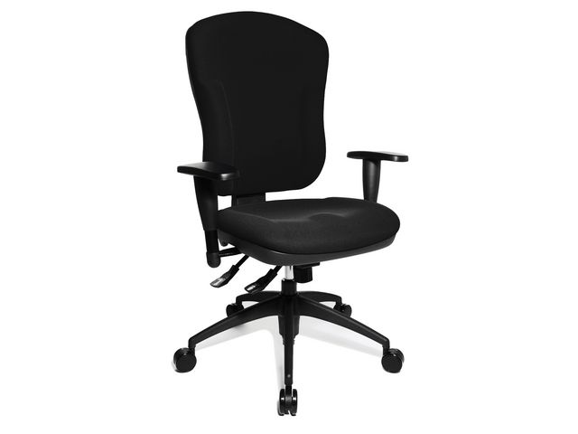 TOPSTAR Kontorsstol Wellpoint 30 SY, sitthöjd 43-55 cm, Svart, st