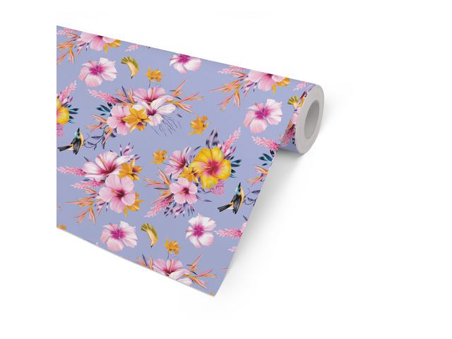Hedlunds OF SWEDEN Presentpapper 57cmx154m Tropical, rulle om 154 m