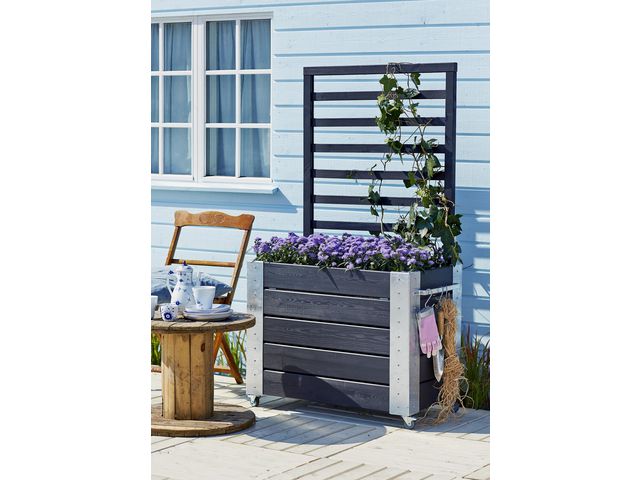 PLUS Blomrumsavdelare 50x155x87 svart, st