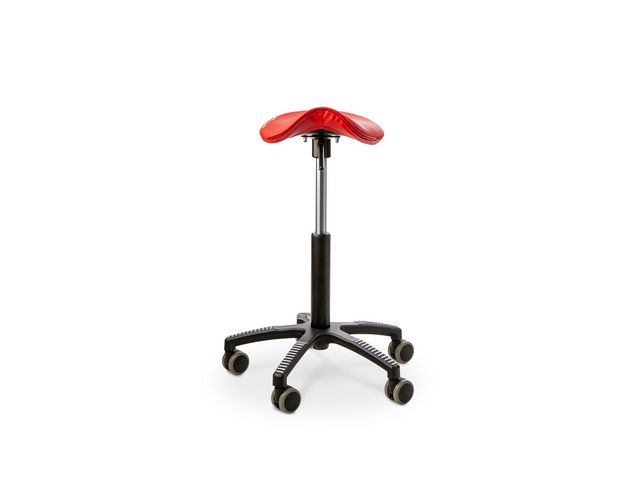 Sadelstol GET UP SADDLE konstläder röd, st
