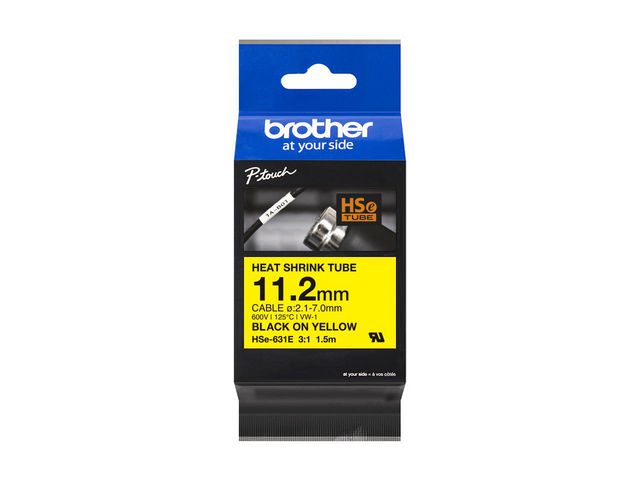 Brother Tape HSE-631E 11,2mm s/g, st