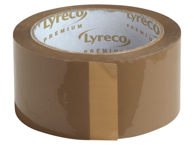 Lyreco Packtejp PP 50mmx66m Brun, fp om 6 st