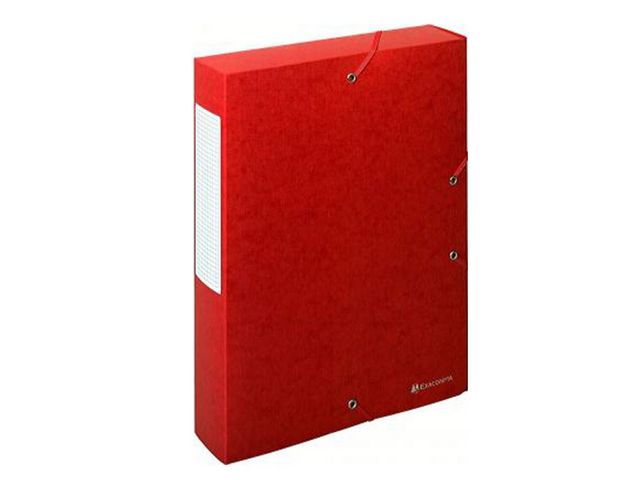 Exacompta Boxmapp Exabox Scotten Nature Future®, A4, 500 ark, 60mm rygg, 600 g/m² presspan, röd, st