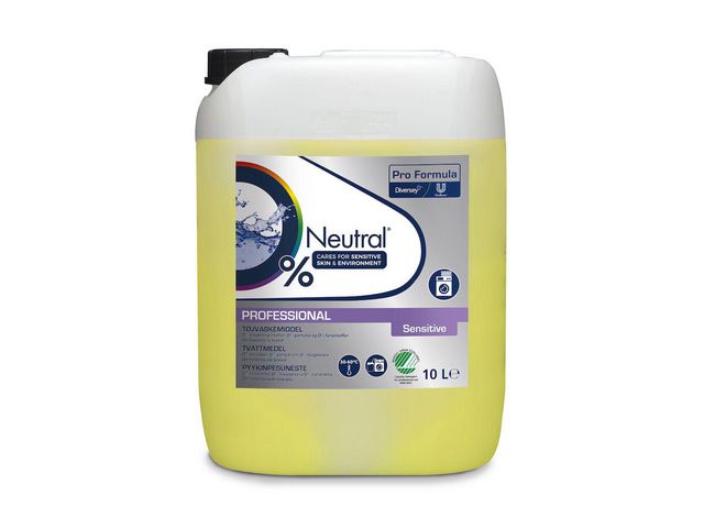 Neutral Tvättmedel Professional Sensitive 10L, flaska om 10 l