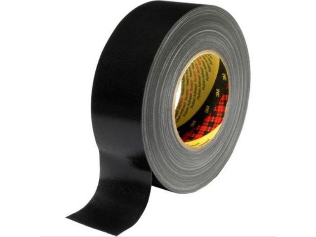 3M™ 389 tygtejp, polyetylen, 50 mm x 50 m, svart, rulle om 50 m
