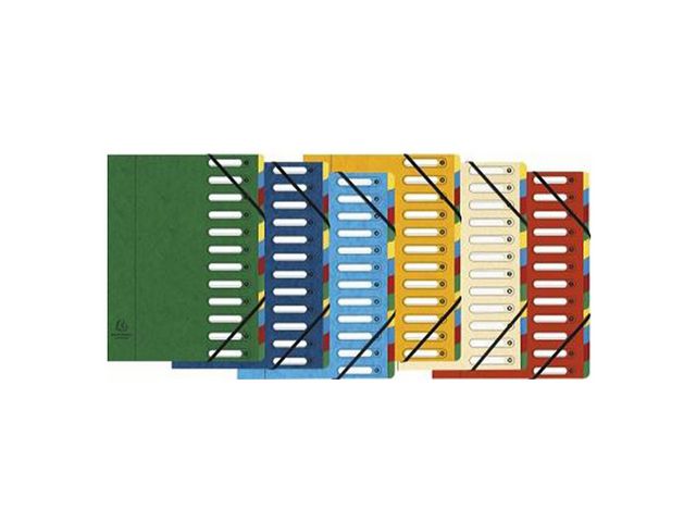 Exacompta Sorteringsmapp  12-flik sort, st