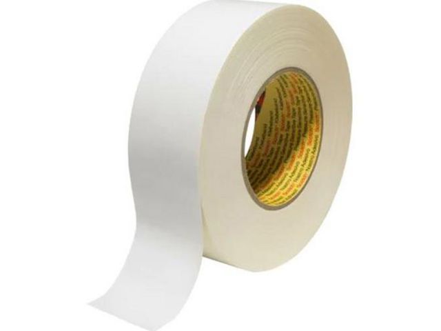 3M™ 389 tygtejp, polyetylen, 25 mm x 50 m, vit, rulle om 50 m