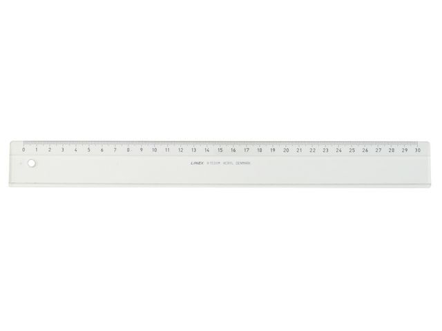 Linex Linjal A1530M plast 30cm, st