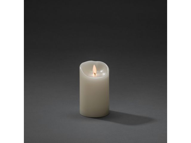 KONSTSMIDE Vaxljus 7,5x12,7cm LED vitt, st