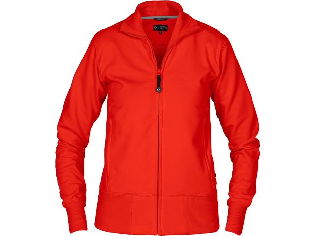 TEXSTAR Sweatjacka WC04 dam röd L, st