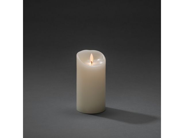 KONSTSMIDE Vaxljus 7,5x15,2cm LED vitt, st