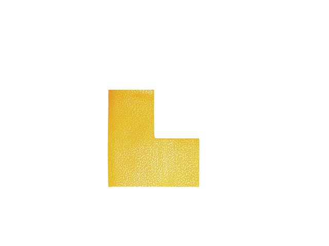 Durable Golvmarkering L-form gul, fp om 10 st