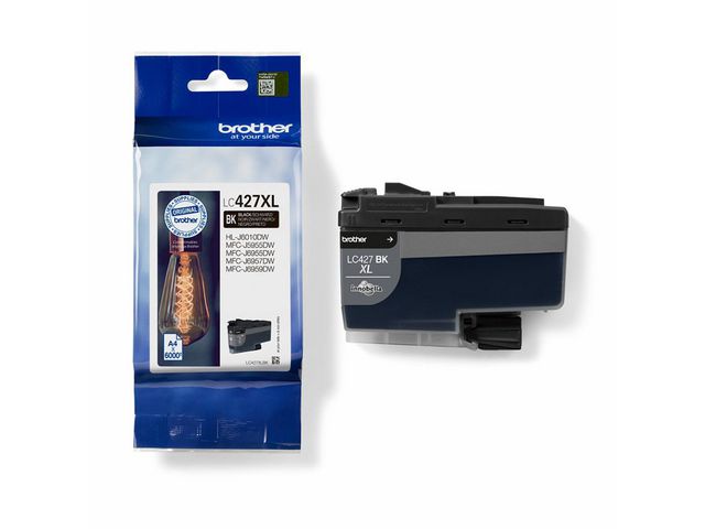 Brother Bläckpatron LC427XLBK Svart, st