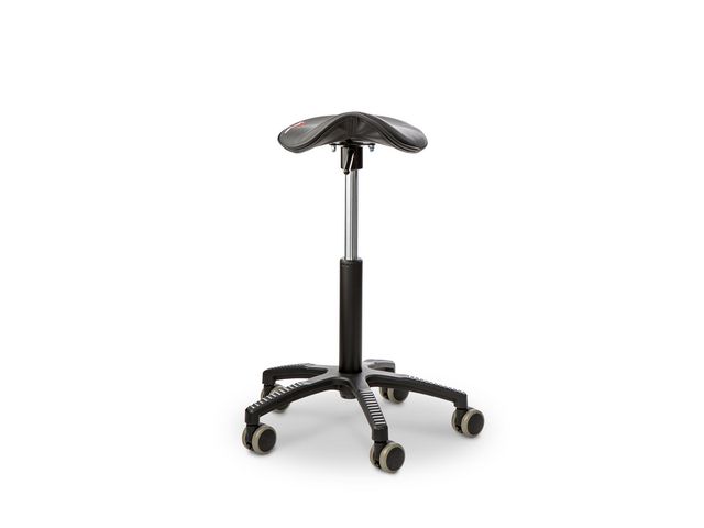 Sadelstol GET UP SADDLE konstläder svart, st
