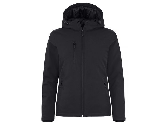 CLIQUE Softshelljacka dam svart S, st
