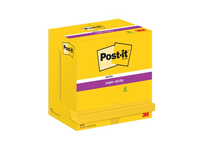 Post-it® Notes SS 76x127mm neongul, st
