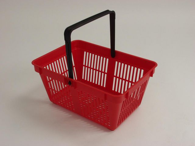Kundkorg Super PP-plast 680g 27L röd, st