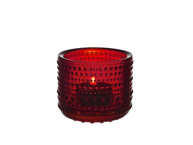 i iittala Kastehelmi ljuslykta 64mm tranbär, st