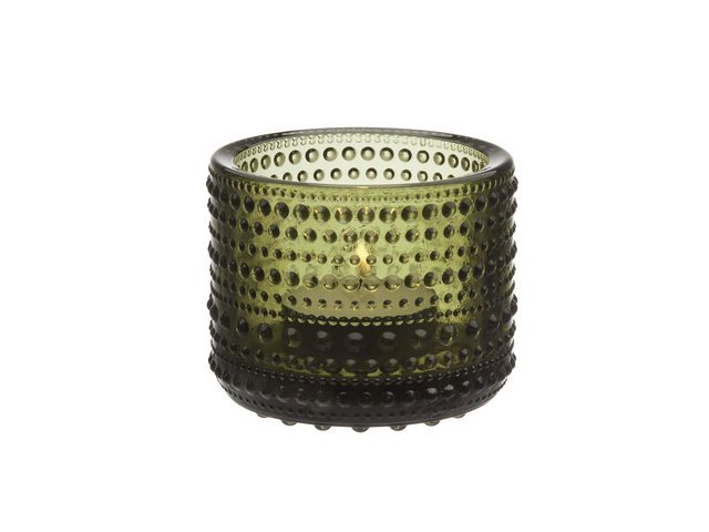 i iittala Kastehelmi ljuslykta 64mm mossgrön, st