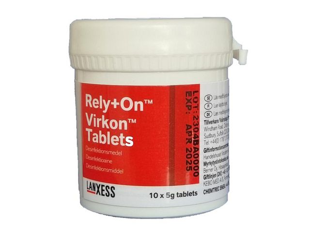 Desinfektionsmedel Virkon 10x5g, fp om 10 st