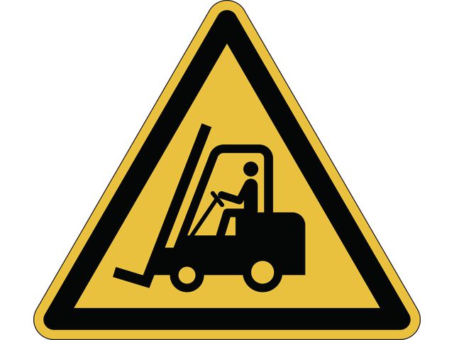 Durable Varseldekal Varning för truckar, st