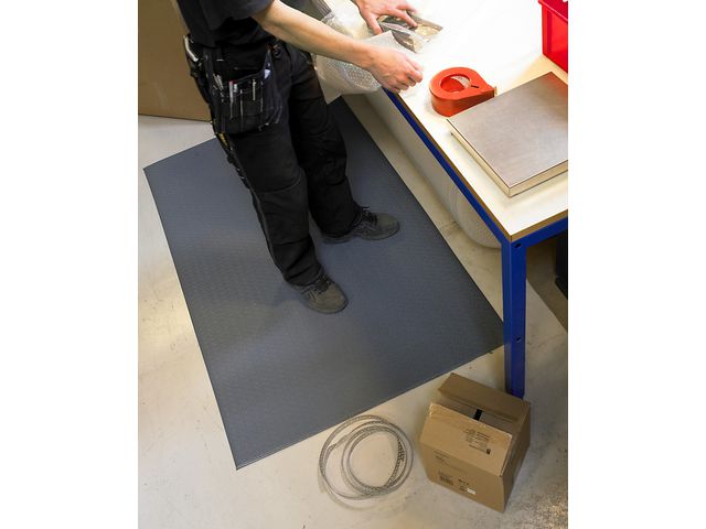 Matting Yoga Super Plus golvmatta, 610 x 910 mm, grå, st