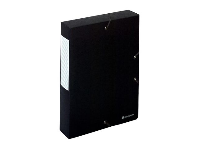 Exacompta Boxmapp Exabox Scotten Nature Future®, A4, 500 ark, 60mm rygg, presspan, svart, st
