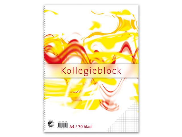 Kollegieblock A4 60g rutat TF, st