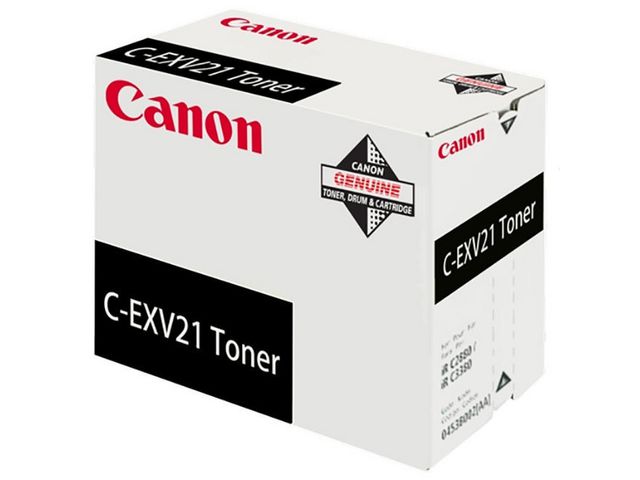 Canon Toner, C-EXV 21, svart, singelförpackning, 0452B002, st