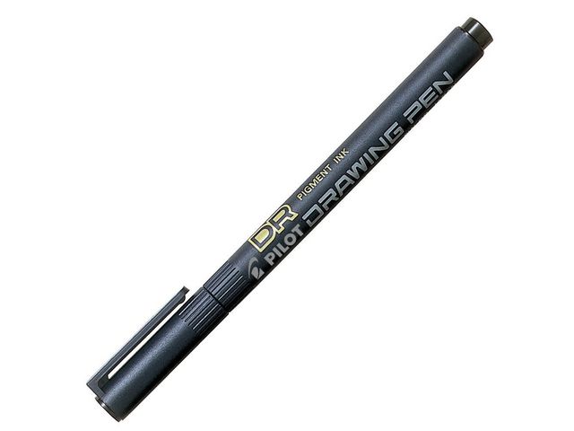 Pilot Ritpenna, Fineliner, rita, 0,5 mm spets, svart pennkropp, svart bläck, st