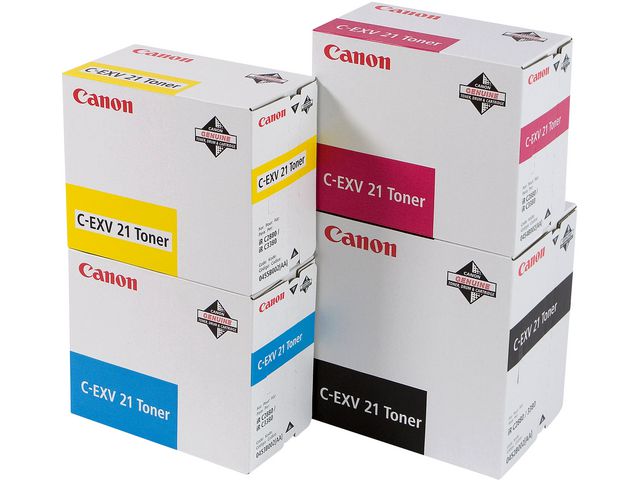 Canon Toner, C-EXV 21, hög kapacitet, cyan, singelförpackning, 0453B002, st