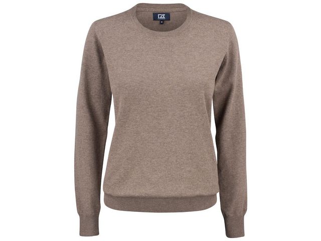 CUTTER & BUCK Tröja Oakville dam nougatmelange XL, st