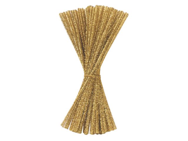 PLAYBOX Piprensare glitter 30cm guld, fp om 100 st