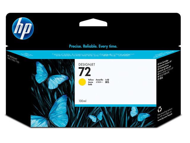 HP Bläckpatron C9373A 72 Gul, st