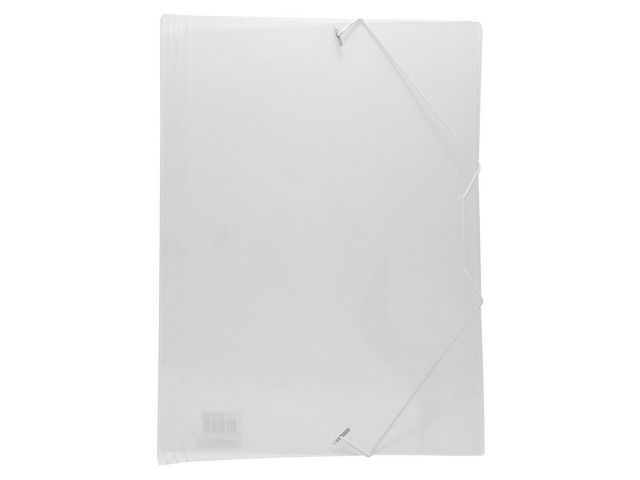 Gummibandsmapp plast A4 transparent, st