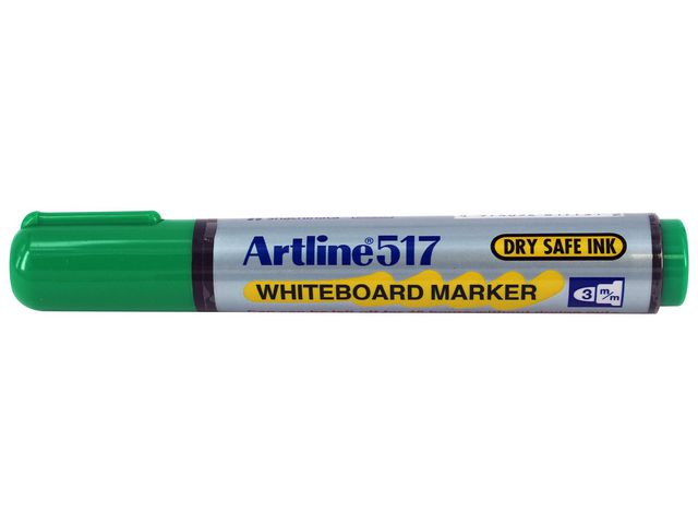 Artline Whiteboardpenna Rund 517 grön, st